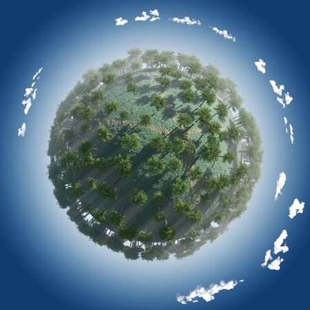 Planet Season Springの写真素材