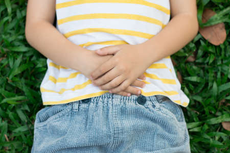 Close up shot of little child  handsの写真素材