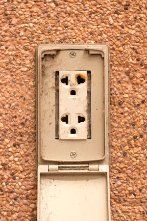 electrical failure in power outletの写真素材