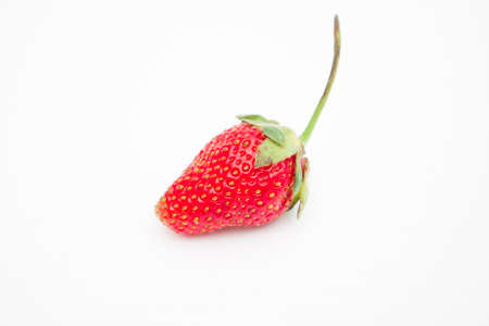 strawberry isolated on whiteの写真素材