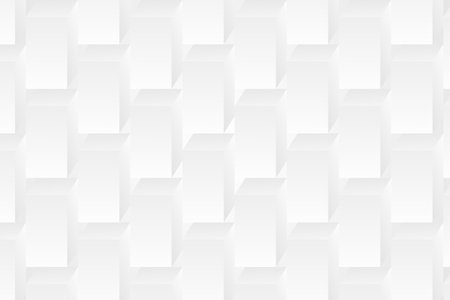 Abstract geometric white and gray gradient background. Modern and minimal white elements background. Vector illustration.のイラスト素材