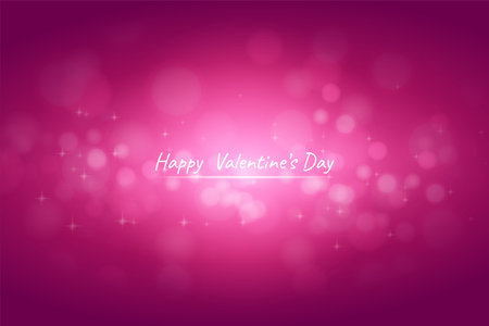 Valentine's day background with bokeh lights. Vector illustration.のイラスト素材