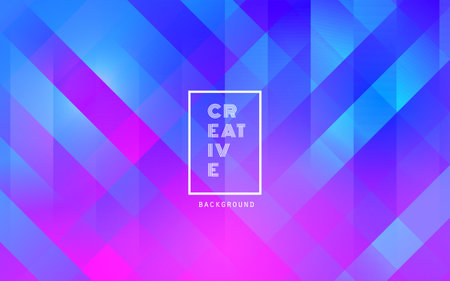 Minimal gradient geometric background with dynamic shapes composition. Abstract creative cool background with digital pattern for business poster or banner. Vector illustration.のイラスト素材