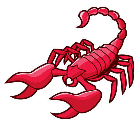 red scorpionのイラスト素材
