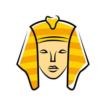 sphinx head symbolのイラスト素材
