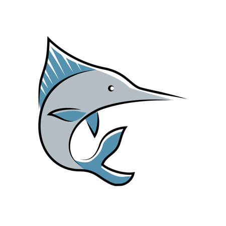 marlin fish symbolのイラスト素材