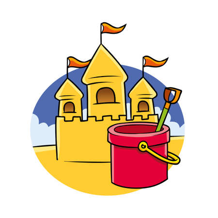 castle sandのイラスト素材