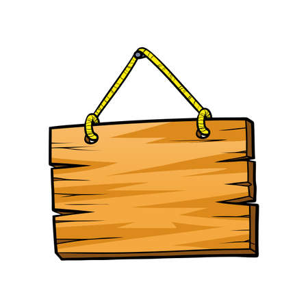 wood board signのイラスト素材