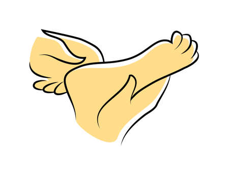 Message therapist symbolのイラスト素材