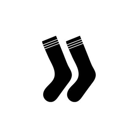 Socks icon logo free vector designのイラスト素材