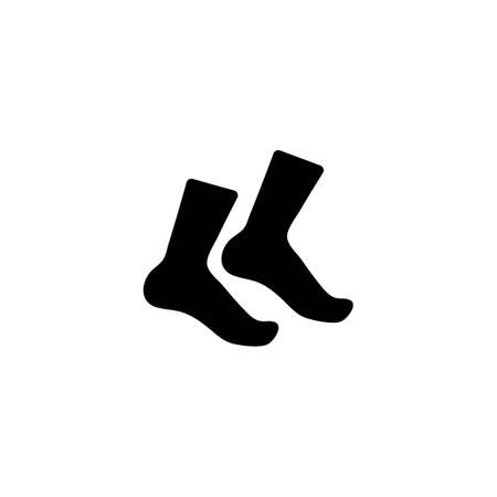 Socks icon logo free vector designのイラスト素材