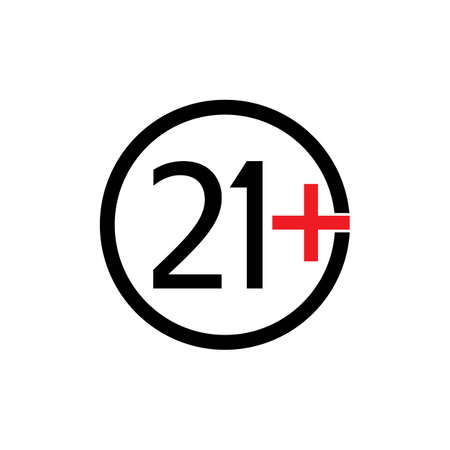 21+ icon template vector designのイラスト素材