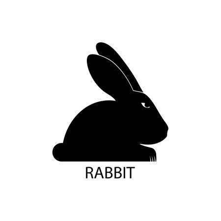 Rabbit icon template vector designのイラスト素材