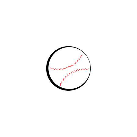 Baseball icon logo vector illustrationのイラスト素材