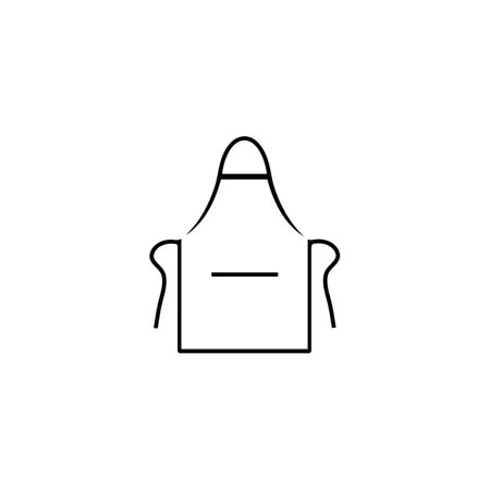 Apron icon logo vector design illustrationのイラスト素材