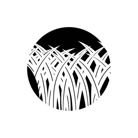 Pandan leaf illustration icon templateのイラスト素材