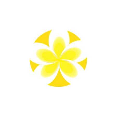 Cambodia flower icon template illustration vectorのイラスト素材