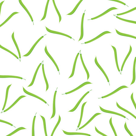 Green beans background template vectorのイラスト素材
