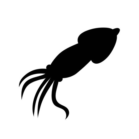 Squid icon logo illustration free vectorのイラスト素材