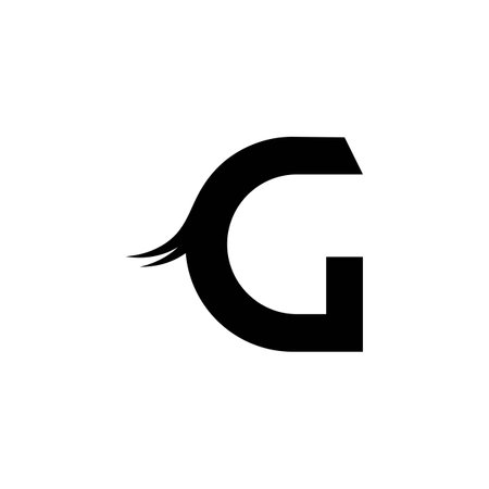 Letter g icon logo free vectorのイラスト素材