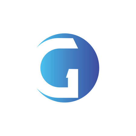 Letter g icon logo free vectorのイラスト素材