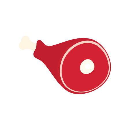 Meat icon logo free illustration vectorのイラスト素材