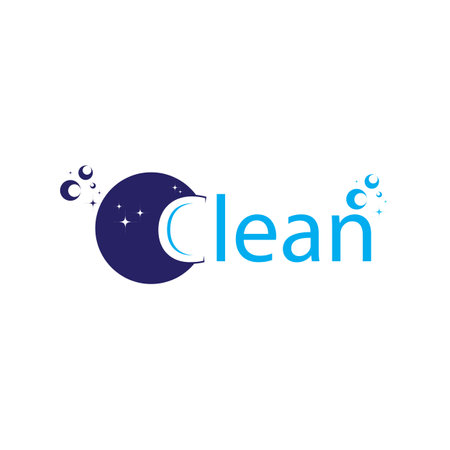 Clean icon logo template free vectorのイラスト素材