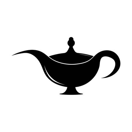 Magic lamp icon template vector designのイラスト素材