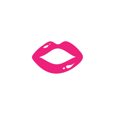 Sexy beauty lips template vector designのイラスト素材
