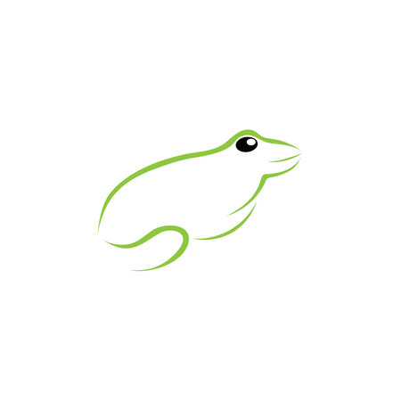 Frog icon template vector designのイラスト素材