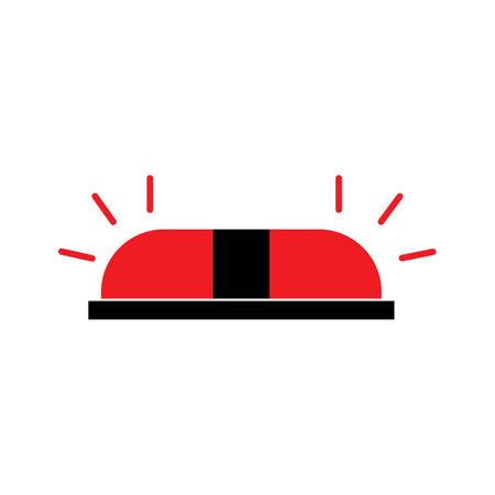 Siren icon template vector designのイラスト素材