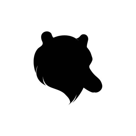Bear icon logo free vector designのイラスト素材