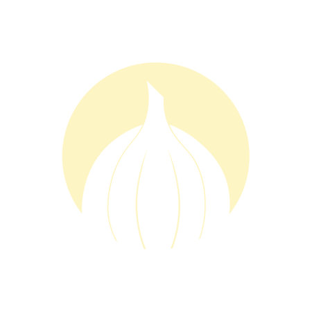 Garlic icon logo vector  designのイラスト素材
