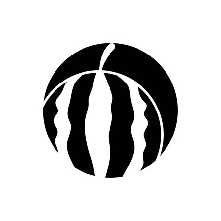 Watermelon fruit icon logo  vectorのイラスト素材