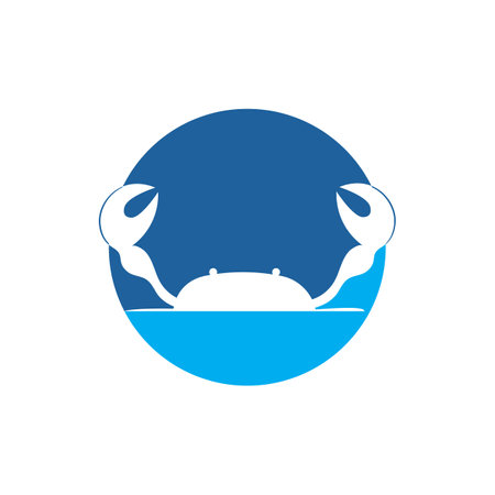 Crab icon logo vector designのイラスト素材