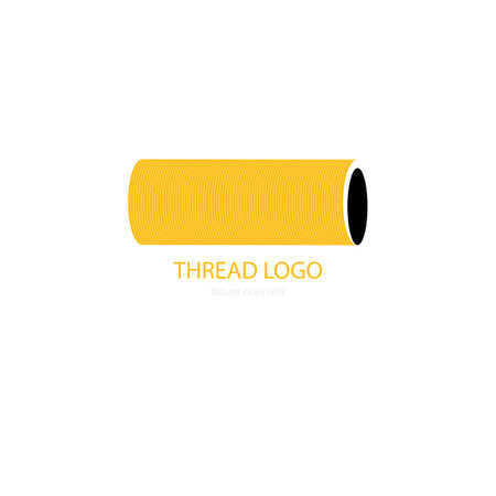 Thread icon logo vector designのイラスト素材