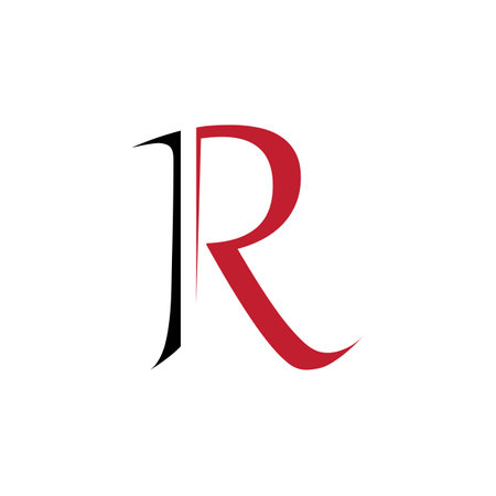 Letter R icon logo vector designのイラスト素材