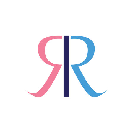 Letter R icon logo vector designのイラスト素材