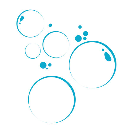 Bubble icon logo vector designのイラスト素材