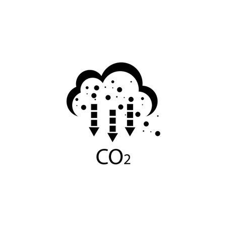 Co2 icon logo vctor designのイラスト素材
