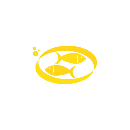 Fish oil icon logo vector freeのイラスト素材