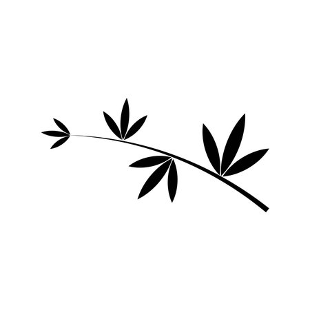 Bamboo icon logo free vectorのイラスト素材