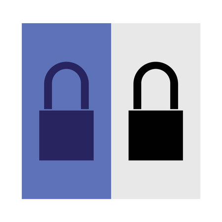 Padlock icon logo free image vectorのイラスト素材