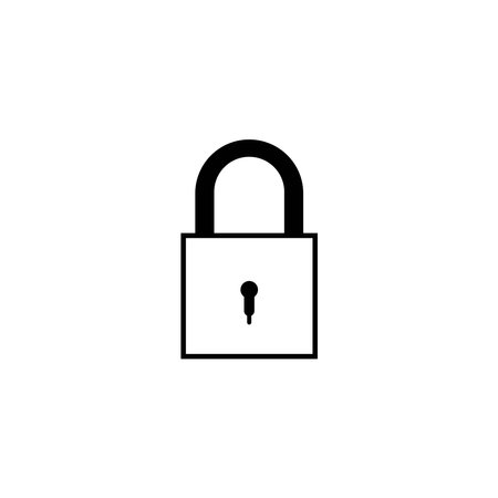 Padlock icon logo free image vectorのイラスト素材