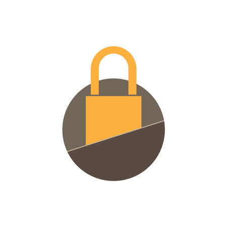 Padlock icon logo free image vectorのイラスト素材