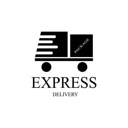 delivery illustration logo vector  designのイラスト素材