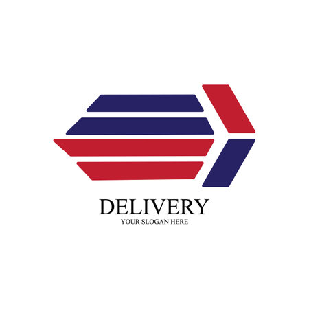 delivery illustration logo vector  designのイラスト素材