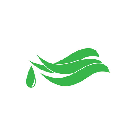 aloevera illustration logo vector designのイラスト素材