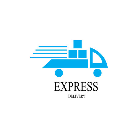 delivery illustration logo vector  designのイラスト素材