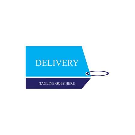 delivery illustration logo vector  designのイラスト素材